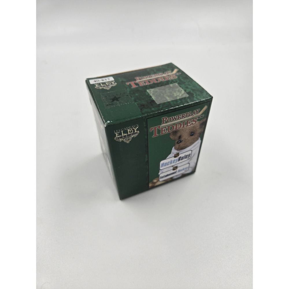 Powerplay Teddies Eby Dallas Stars Hockey Rules Bear Figurine New In Box